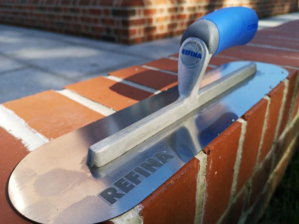 Premium quality stainless steel, rust free, trowel with soft composite handle.